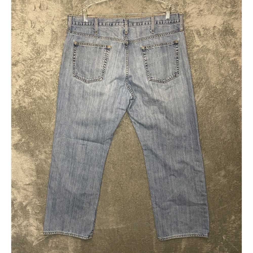 Old Navy Loose Straight Denim Jean 38x32 Y2K Men Relaxed Mid Rise Light Wash - Picture 2 of 13